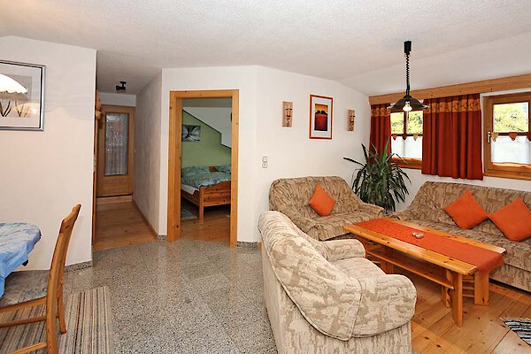 Wohnzimmer in der Ferienwohnung